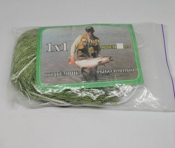 Полотно на павук рибальський нитка 1 на 1 м осередок 12 мм 2495428500 фото