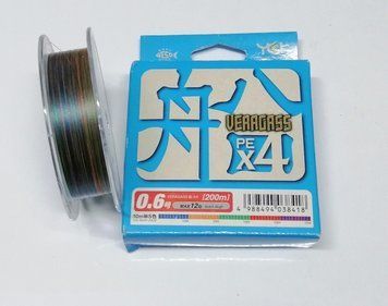 Шнур рибальський YGK Veragass PE X4 200 м #0.6/0,128 мм 1815279648 фото